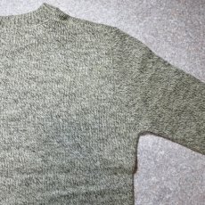 画像12: 「L.L.Bean(エルエルビーン)」80s Lサイズ 杢調 メランジ 丸編み 丸胴 クルーネック ニット セーター (12)