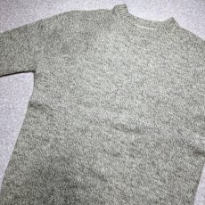 画像16: 「L.L.Bean(エルエルビーン)」80s Lサイズ 杢調 メランジ 丸編み 丸胴 クルーネック ニット セーター (16)