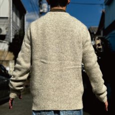 画像21: 「L.L.Bean(エルエルビーン)」80s Lサイズ 杢調 メランジ 丸編み 丸胴 クルーネック ニット セーター (21)