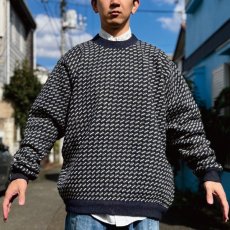 画像18: 「L.L.Bean(エルエルビーン)」80s 90s XXLサイズ バーズアイ ノルウェー製 ウール レーヨン ローゲージ ニット セーター【送料無料】 (18)
