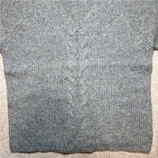 画像5: 「L.L.Bean(エルエルビーン)」80s 90s Sサイズ ケーブル編み ラムズウール モヘア ナイロン Vネック ニット セーター (5)