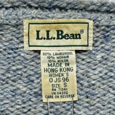 画像6: 「L.L.Bean(エルエルビーン)」80s 90s Sサイズ ケーブル編み ラムズウール モヘア ナイロン Vネック ニット セーター (6)