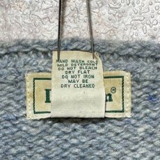 画像7: 「L.L.Bean(エルエルビーン)」80s 90s Sサイズ ケーブル編み ラムズウール モヘア ナイロン Vネック ニット セーター (7)