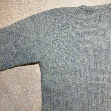 画像9: 「L.L.Bean(エルエルビーン)」80s 90s Sサイズ ケーブル編み ラムズウール モヘア ナイロン Vネック ニット セーター (9)