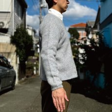 画像19: 「L.L.Bean(エルエルビーン)」80s 90s Sサイズ ケーブル編み ラムズウール モヘア ナイロン Vネック ニット セーター (19)
