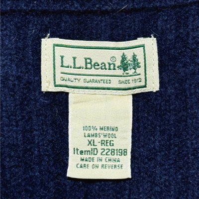 画像1: 「L.L.Bean(エルエルビーン)」90s 00s XL-REGサイズ ダブルツリー ラムズウール コマンド ニット セーター