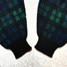 画像14: 「L.L.Bean(エルエルビーン)」80s 90s Mサイズ USA製 ブラックウォッチ ウールマーク ウール ニット セーター (14)
