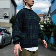 画像19: 「L.L.Bean(エルエルビーン)」80s 90s Mサイズ USA製 ブラックウォッチ ウールマーク ウール ニット セーター (19)