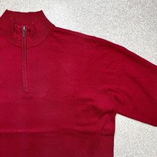 画像5: 「L.L.Bean(エルエルビーン)」90s 00s XL-REGサイズ コットン カシミヤ混紡 ハーフジップ ハイネック ニット セーター (5)