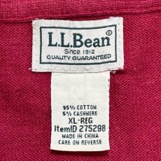 画像8: 「L.L.Bean(エルエルビーン)」90s 00s XL-REGサイズ コットン カシミヤ混紡 ハーフジップ ハイネック ニット セーター (8)