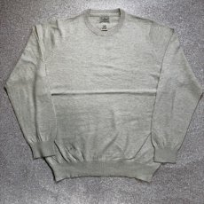 画像1: 「L.L.Bean(エルエルビーン)」90s 00s M-REGサイズ コットン カシミヤ混紡 ハイゲージ ニット セーター (1)