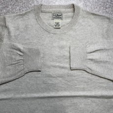 画像3: 「L.L.Bean(エルエルビーン)」90s 00s M-REGサイズ コットン カシミヤ混紡 ハイゲージ ニット セーター (3)