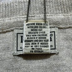画像7: 「L.L.Bean(エルエルビーン)」90s 00s M-REGサイズ コットン カシミヤ混紡 ハイゲージ ニット セーター (7)