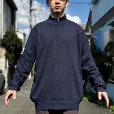 画像18: 「L.L.Bean(エルエルビーン)」90s 00s XL-TALLサイズ コットン カシミヤ混紡 ハーフジップ ハイネック ニット セーター (18)