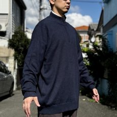 画像19: 「L.L.Bean(エルエルビーン)」90s 00s XL-TALLサイズ コットン カシミヤ混紡 ハーフジップ ハイネック ニット セーター (19)