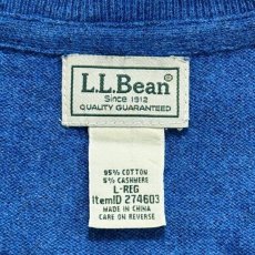 画像6: 「L.L.Bean(エルエルビーン)」90s 00s L-REGサイズ コットン カシミヤ混紡 Vネック ハイゲージ ニット セーター (6)