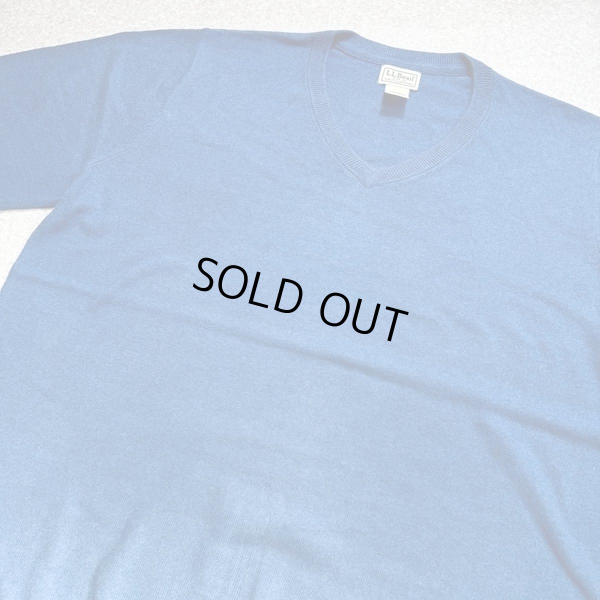画像15: 「L.L.Bean(エルエルビーン)」90s 00s L-REGサイズ コットン カシミヤ混紡 Vネック ハイゲージ ニット セーター (15)