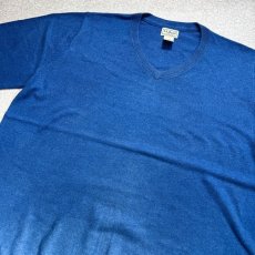画像15: 「L.L.Bean(エルエルビーン)」90s 00s L-REGサイズ コットン カシミヤ混紡 Vネック ハイゲージ ニット セーター (15)