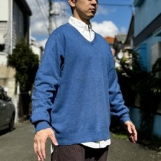画像17: 「L.L.Bean(エルエルビーン)」90s 00s L-REGサイズ コットン カシミヤ混紡 Vネック ハイゲージ ニット セーター (17)
