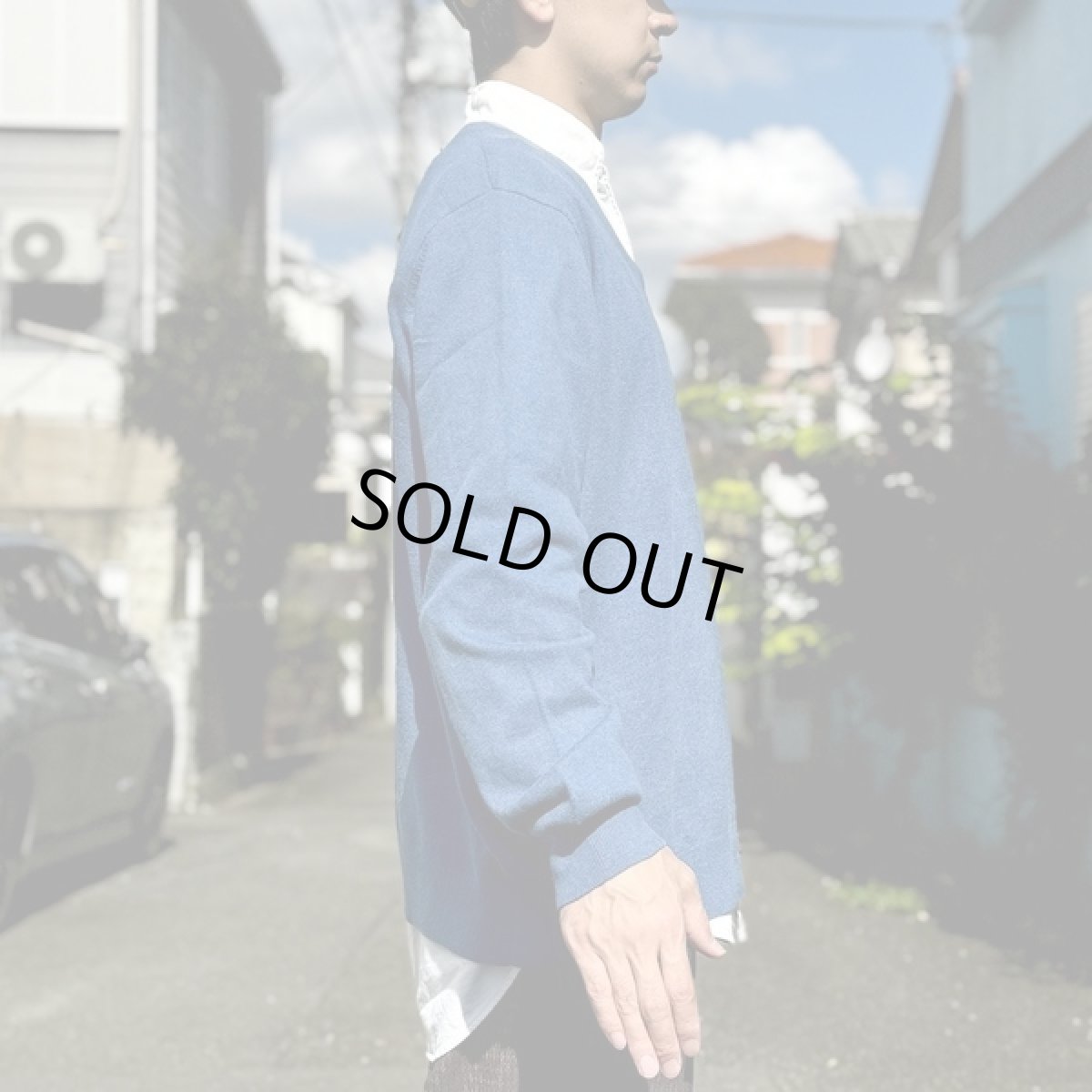 画像18: 「L.L.Bean(エルエルビーン)」90s 00s L-REGサイズ コットン カシミヤ混紡 Vネック ハイゲージ ニット セーター (18)