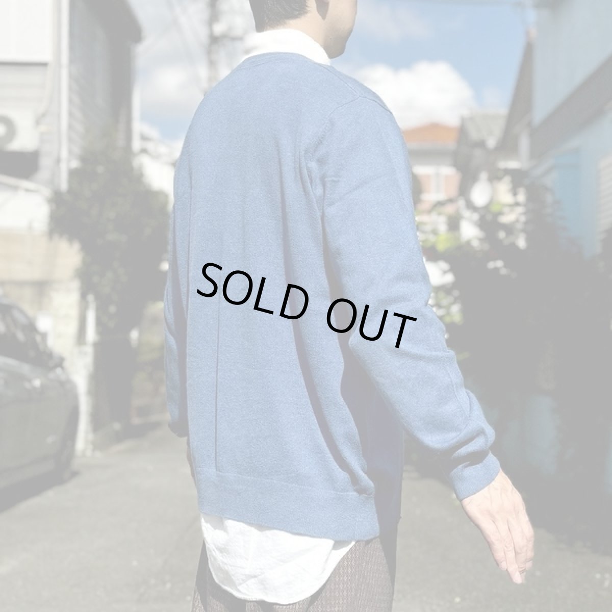 画像19: 「L.L.Bean(エルエルビーン)」90s 00s L-REGサイズ コットン カシミヤ混紡 Vネック ハイゲージ ニット セーター (19)