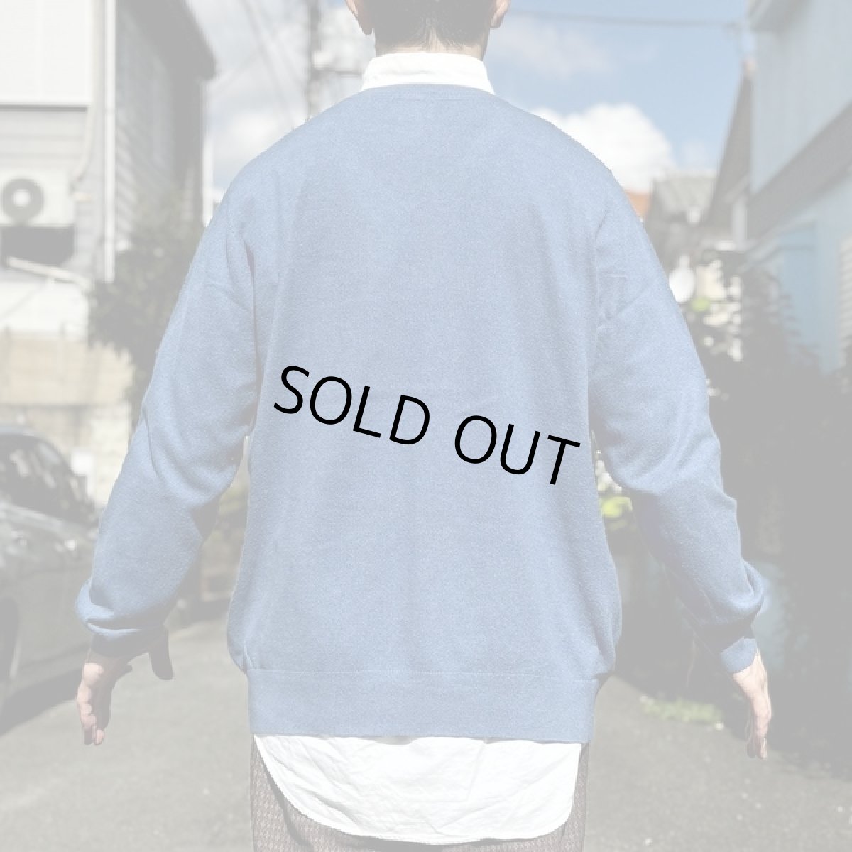 画像20: 「L.L.Bean(エルエルビーン)」90s 00s L-REGサイズ コットン カシミヤ混紡 Vネック ハイゲージ ニット セーター (20)