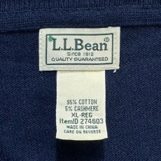 画像6: 「L.L.Bean(エルエルビーン)」90s 00s XL-REGサイズ コットン カシミヤ混紡 Vネック ハイゲージ ニット セーター (6)