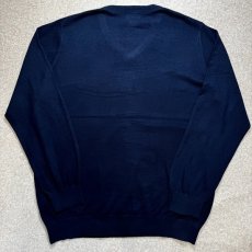 画像10: 「L.L.Bean(エルエルビーン)」90s 00s XL-REGサイズ コットン カシミヤ混紡 Vネック ハイゲージ ニット セーター (10)