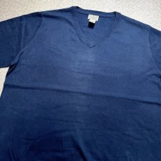 画像15: 「L.L.Bean(エルエルビーン)」90s 00s XL-REGサイズ コットン カシミヤ混紡 Vネック ハイゲージ ニット セーター (15)