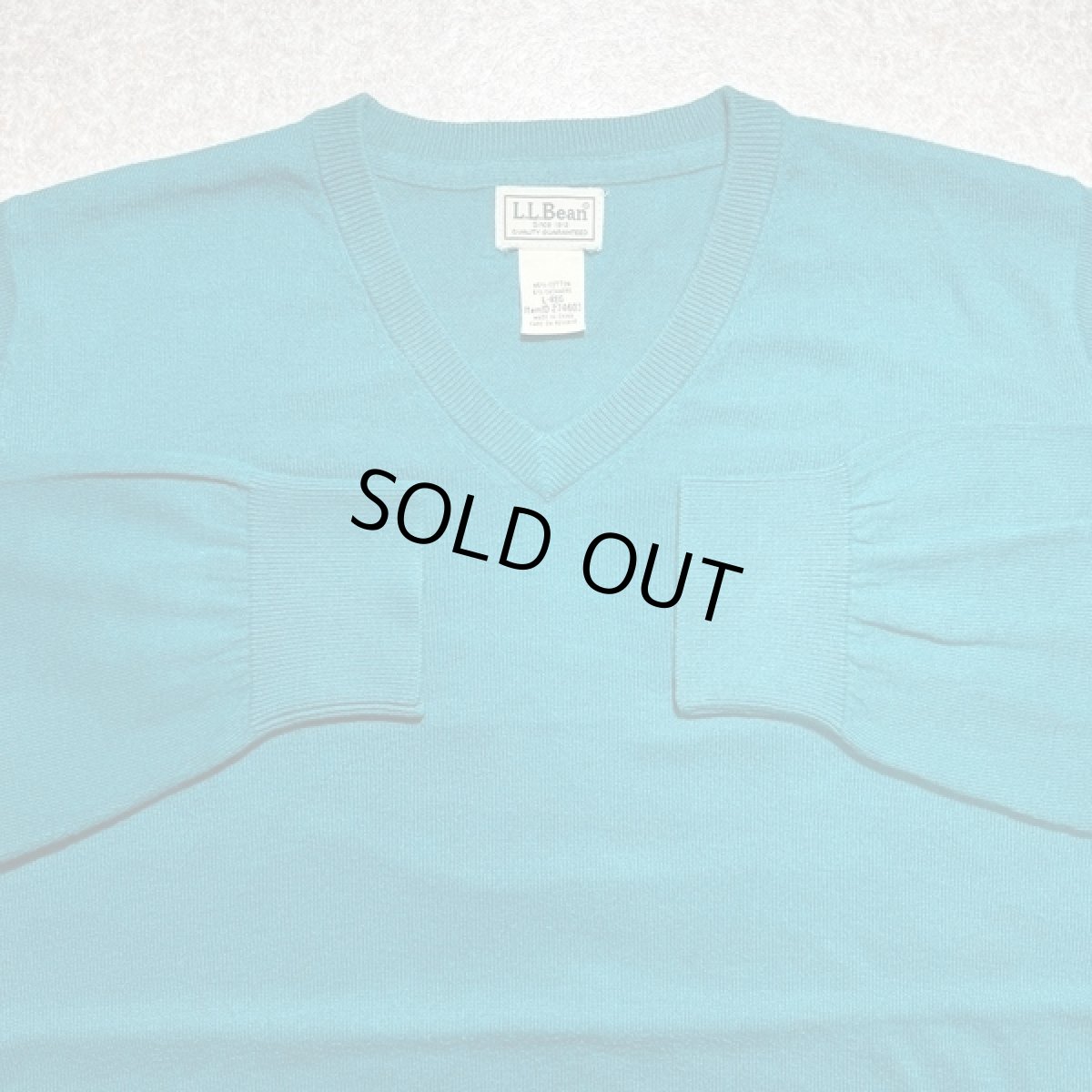 画像3: 「L.L.Bean(エルエルビーン)」90s 00s L-REGサイズ コットン カシミヤ混紡 Vネック ハイゲージ ニット セーター (3)
