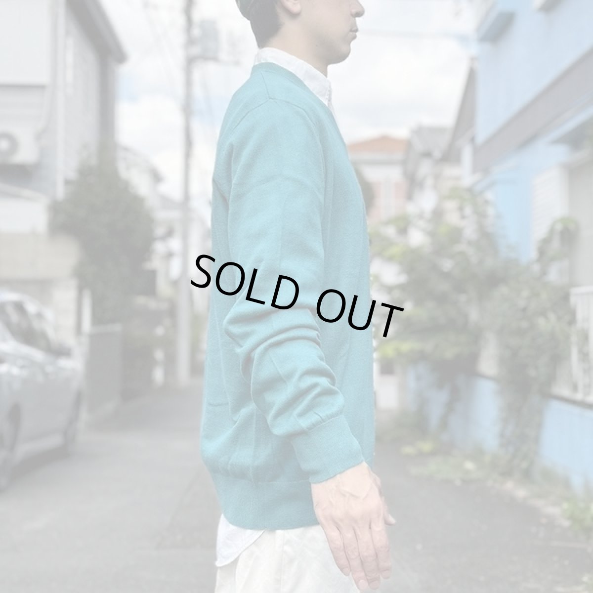 画像18: 「L.L.Bean(エルエルビーン)」90s 00s L-REGサイズ コットン カシミヤ混紡 Vネック ハイゲージ ニット セーター (18)