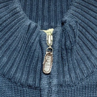 画像2: 「L.L.Bean(エルエルビーン)」90s 00s XL-REGサイズ コットン ポケ付き ドライバーズ ニット