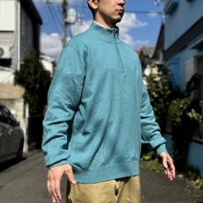 画像19: 「L.L.Bean(エルエルビーン)」90s 00s XL-REGサイズ コットン カシミヤ混紡 ハーフジップ ハイネック ニット セーター (19)