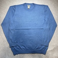 画像1: 「L.L.Bean(エルエルビーン)」90s 00s XL-TALLサイズ コットン カシミヤ混紡 ハイゲージ ニット セーター (1)