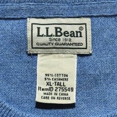 画像6: 「L.L.Bean(エルエルビーン)」90s 00s XL-TALLサイズ コットン カシミヤ混紡 ハイゲージ ニット セーター (6)