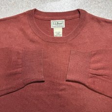 画像3: 「L.L.Bean(エルエルビーン)」90s 00s M-REGサイズ コットン カシミヤ混紡 ハイゲージ ニット セーター (3)