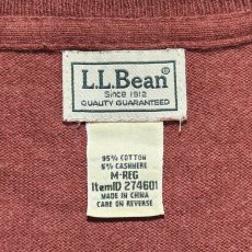 画像6: 「L.L.Bean(エルエルビーン)」90s 00s M-REGサイズ コットン カシミヤ混紡 ハイゲージ ニット セーター (6)