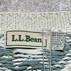 画像7: 「L.L.Bean(エルエルビーン)」80s 90s Mサイズ ラミー コットン ノルディック柄 クルーネック ニット セーター (7)