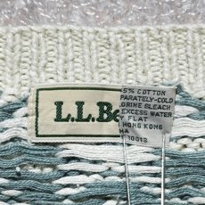 画像8: 「L.L.Bean(エルエルビーン)」80s 90s Mサイズ ラミー コットン ノルディック柄 クルーネック ニット セーター (8)