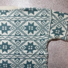 画像12: 「L.L.Bean(エルエルビーン)」80s 90s Mサイズ ラミー コットン ノルディック柄 クルーネック ニット セーター (12)
