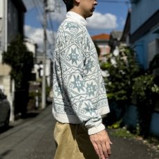 画像18: 「L.L.Bean(エルエルビーン)」80s 90s Mサイズ ラミー コットン ノルディック柄 クルーネック ニット セーター (18)
