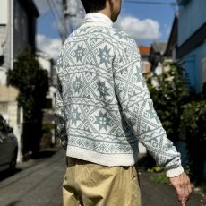 画像19: 「L.L.Bean(エルエルビーン)」80s 90s Mサイズ ラミー コットン ノルディック柄 クルーネック ニット セーター (19)