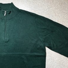 画像5: 「L.L.Bean(エルエルビーン)」90s 00s XL-REGサイズ コットン カシミヤ混紡 ハーフジップ ハイネック ニット セーター (5)