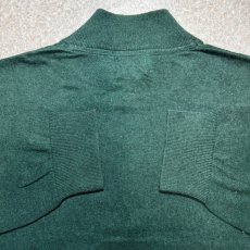 画像14: 「L.L.Bean(エルエルビーン)」90s 00s XL-REGサイズ コットン カシミヤ混紡 ハーフジップ ハイネック ニット セーター (14)