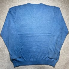 画像10: 「L.L.Bean(エルエルビーン)」90s 00s XL-REGサイズ コットン カシミヤ混紡 Vネック ハイゲージ ニット セーター (10)