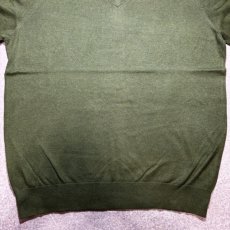 画像5: 「L.L.Bean(エルエルビーン)」90s 00s L-REGサイズ コットン カシミヤ混紡 Vネック ハイゲージ ニット セーター (5)