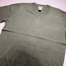 画像15: 「L.L.Bean(エルエルビーン)」90s 00s L-REGサイズ コットン カシミヤ混紡 Vネック ハイゲージ ニット セーター (15)