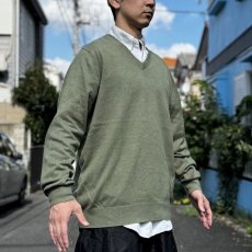画像17: 「L.L.Bean(エルエルビーン)」90s 00s L-REGサイズ コットン カシミヤ混紡 Vネック ハイゲージ ニット セーター (17)