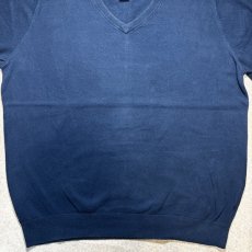画像5: 「L.L.Bean(エルエルビーン)」90s 00s L-REGサイズ コットン カシミヤ混紡 Vネック ハイゲージ ニット セーター (5)