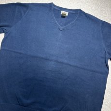 画像15: 「L.L.Bean(エルエルビーン)」90s 00s L-REGサイズ コットン カシミヤ混紡 Vネック ハイゲージ ニット セーター (15)